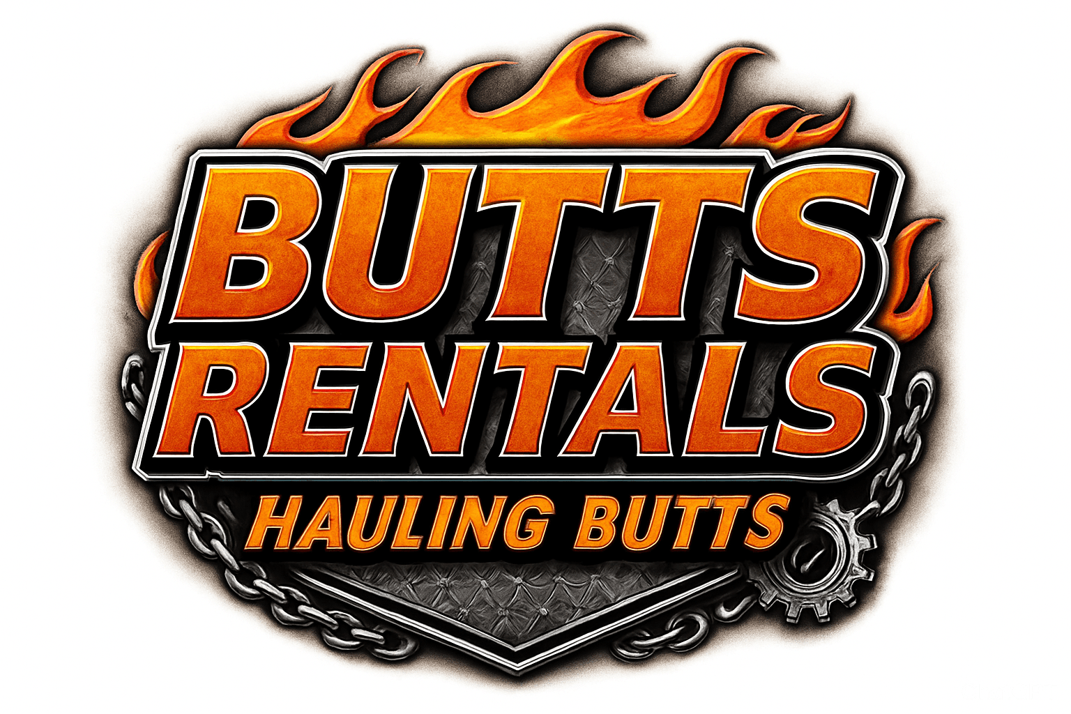 Butts Rentals Hauling Butts logo
